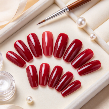 Classic Solid-Color Custom Manicure