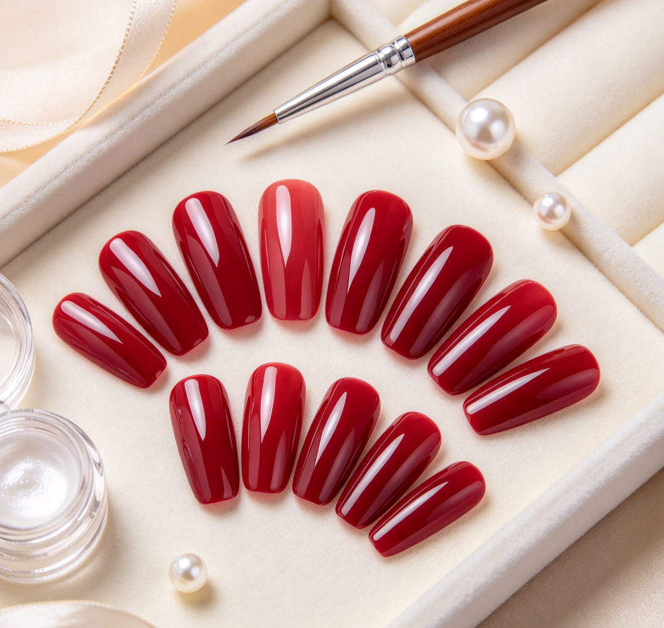 Classic Solid-Color Custom Manicure