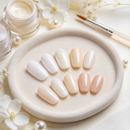 Milky White Custom Manicure