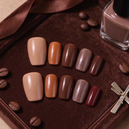 Brown-Tone Custom Manicure