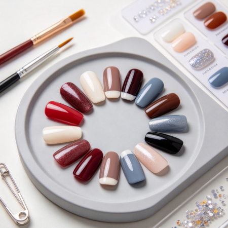 Squoval-Shape Custom Manicure