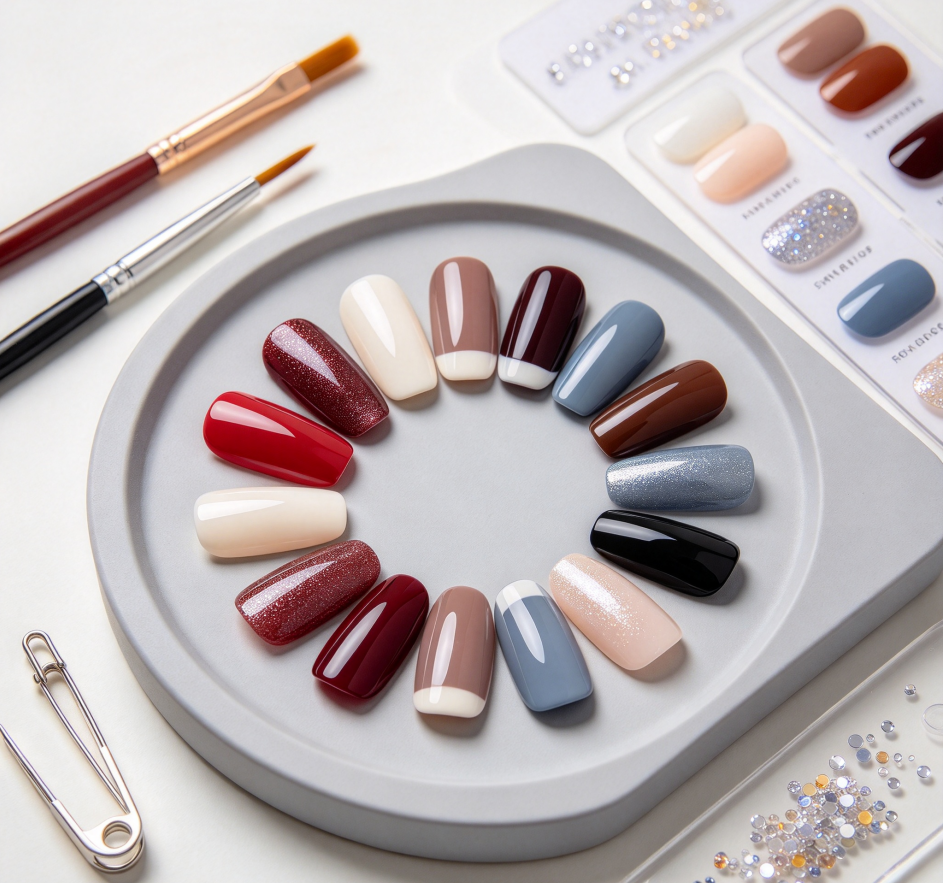 Squoval-Shape Custom Manicure